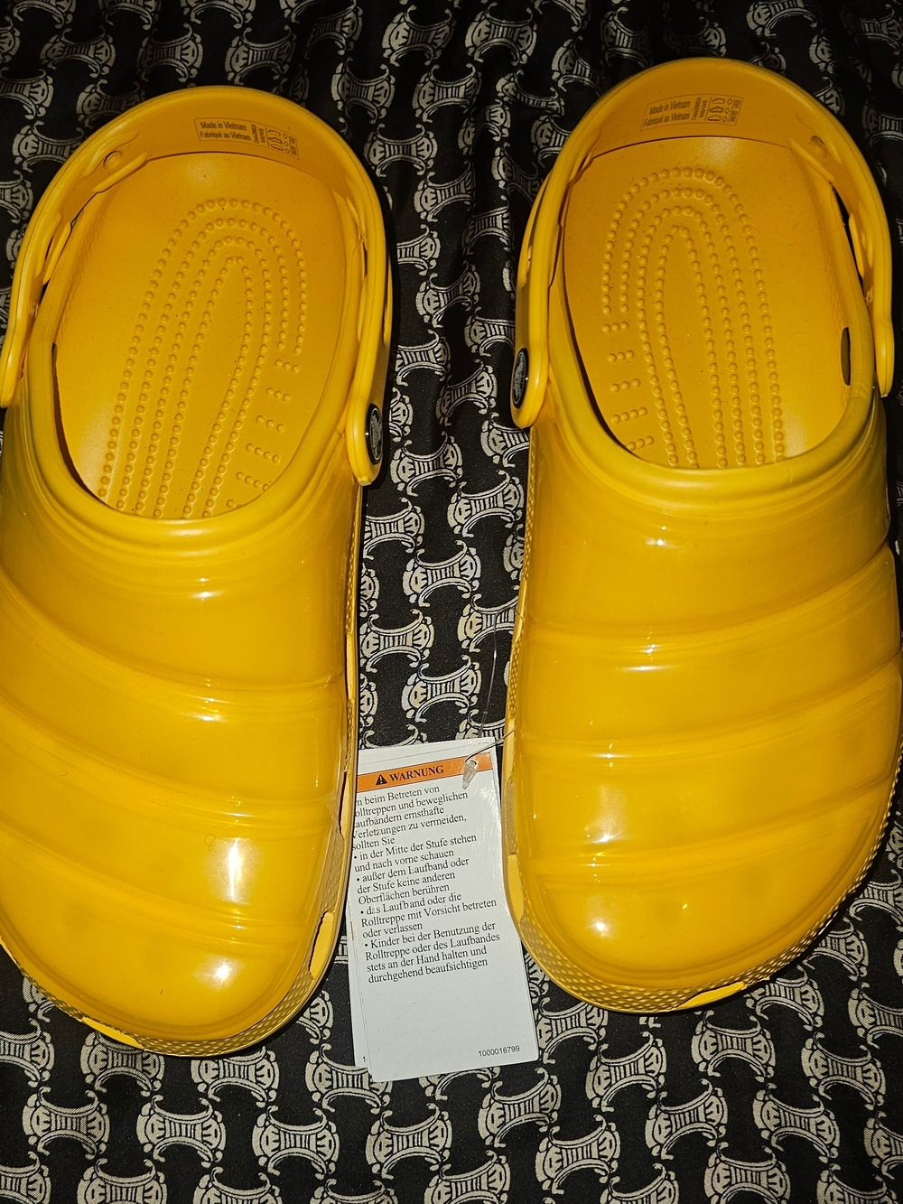 Yellow Slip-On Clog Shoes